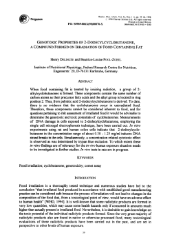 Pergamon GENOTOXIC PROPERTIES OF 2