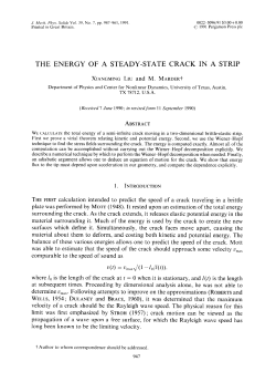 the energy of a steady-state crack in a strip