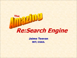 ppt - Jaime Teevan