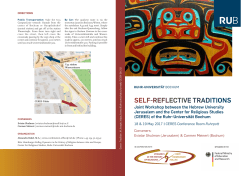 Joint Workshop between the Hebrew University Jerusalem and the