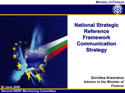 National Strategic Reference Framework Communication Strategy