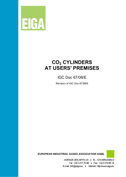 co2 cylinders at users` premises