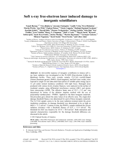 Soft x-ray free-electron laser induced damage to inorganic scintillators