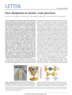 Heat dissipation in atomic-scale junctions