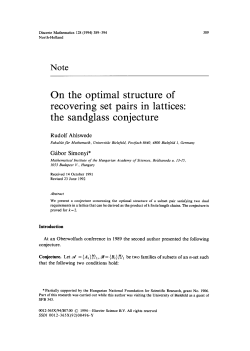 On the optimal structure of recovering set pairs in lattices: the