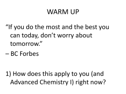 Lab Materials Mini-Lab Presentation