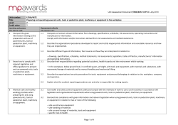Preparing and Operating Powered Units, Tools or Pedestrian Plant