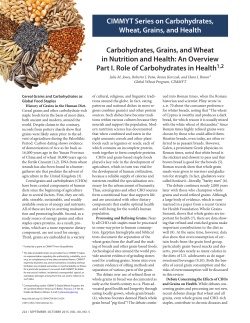 CIMMYT Series on Carbohydrates, Wheat, Grains, and Health