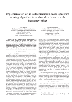 Implementation of an autocorrelation