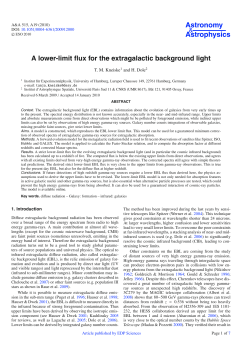 A lower-limit flux for the extragalactic background light