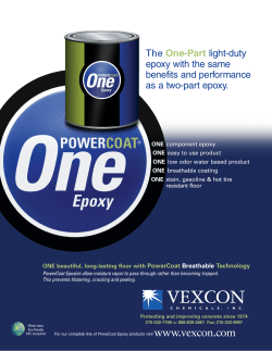 The One-Part light-duty epoxy with the same benefits and