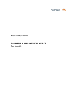 e-commerce in immersive virtual worlds