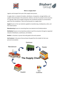 Supply Chain Pupil Info