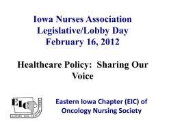 Healthcare/Legislative Update - Eastern Iowa Chapter