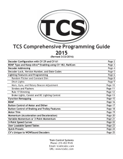 TCS Comprehensive Programming Guide 2015
