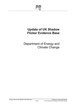 Update of UK Shadow Flicker Evidence Base