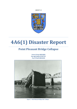 4A6(1) Disaster Report Point Pleasant Bridge Collapse