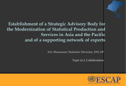 Modernization of statistical production and services