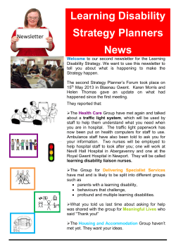 Learning Disability Strategy Newsletter - Issue 2