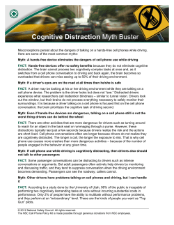Cell Phone Use While Driving - The South Dakota Safety Council