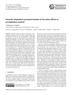 Intensity-dependent parameterization of elevation effects in
