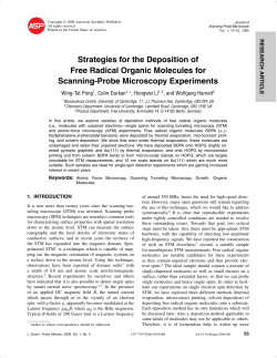 Strategies for the Deposition of Free Radical Organic Molecules for