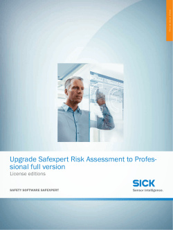 License editions Upgrade Safexpert Risk Assessment to