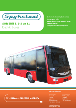 SOR EBN 8, 9,5 en 11 Electric buses