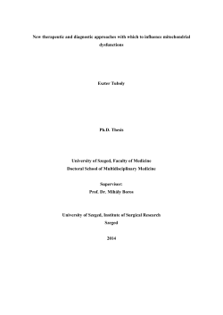 New therapeutic and diagnostic approaches with which to