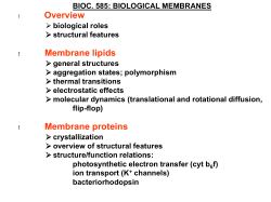 membrane protein - University of Arizona