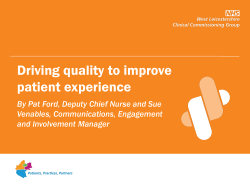 The work of quality presentation