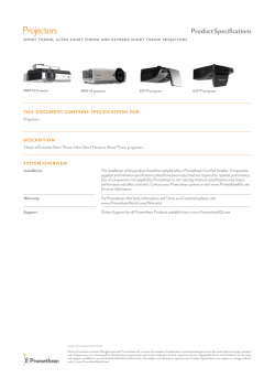 Promethean PRM-32 and EST-P1 Projectors