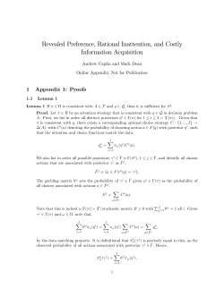 Revealed Preference, Rational Inattention, and Costly Information