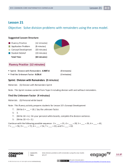 Grade 4 Mathematics Module 3, Topic E, Lesson 21