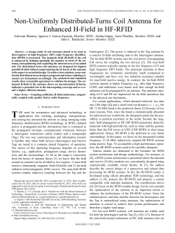 Non-Uniformly Distributed-Turns Coil Antenna for