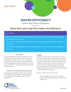 Short-Term and Long-Term Water Use Efficiency