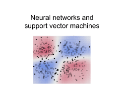 Neural networks and support vector machines