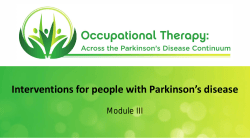 Interventions for people with Parkinson`s disease