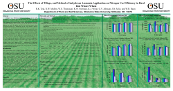Effects of Tillage and Method of Anhydrous