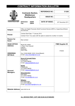 CONTRACT INFORMATION BULLETIN