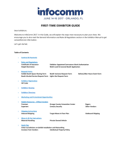 first-time exhibitor guide