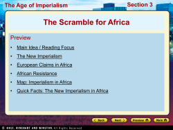 scramble for Africa