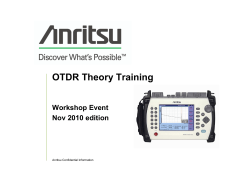 OTDR Theory_workshop Nov 2010