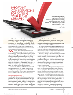 Journal From Rockwell Important Considerations for