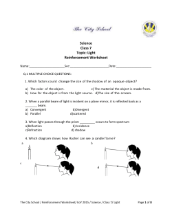 Science Class 7 Light