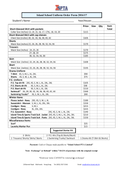 Click here for the uniform price list and Order Form