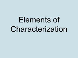 Character PPT