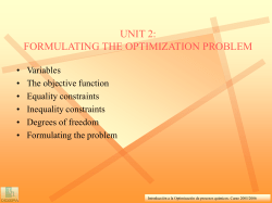 objective function