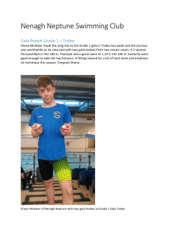 Nenagh Neptune Swimming Club Guardian Report 5th February 2017