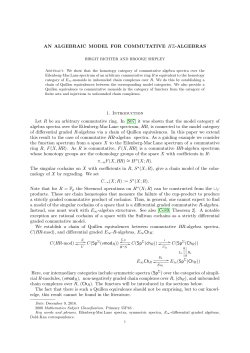 AN ALGEBRAIC MODEL FOR COMMUTATIVE HZ